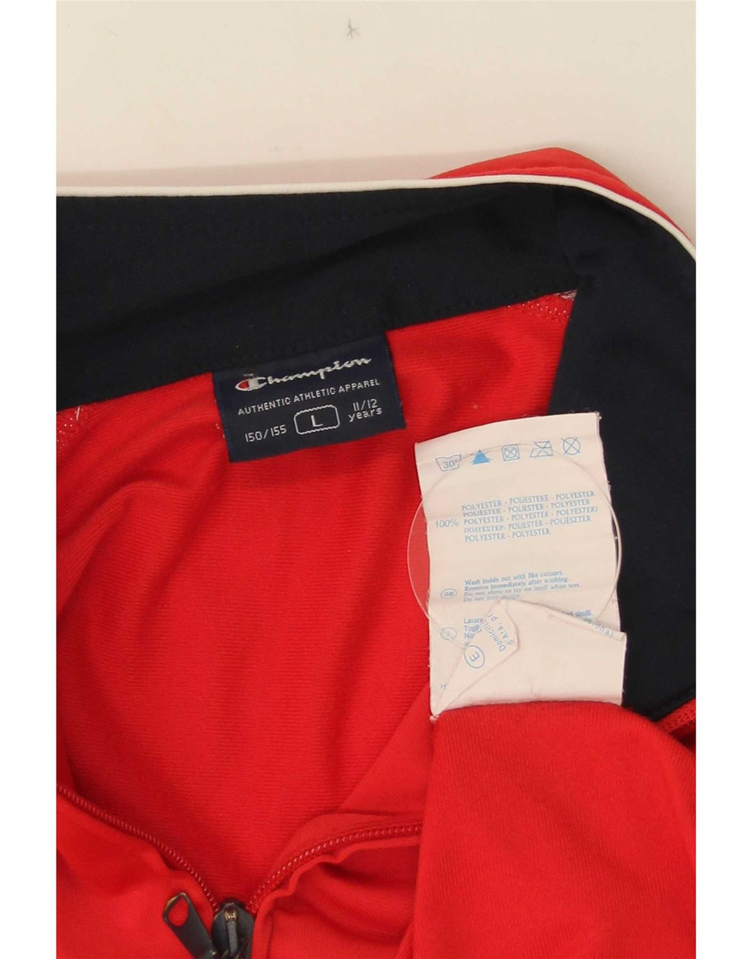 Champion Chaqueta de chándal para niños 11-12 años Grande Color Rojo