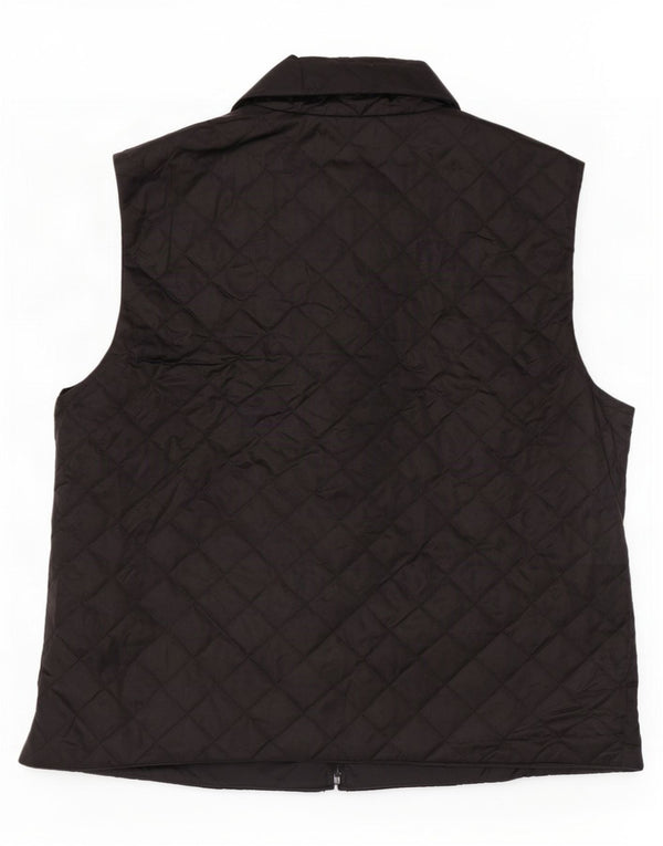 Benetton Chaleco Acolchado Mujer UK 46 Large Poliamida Negro