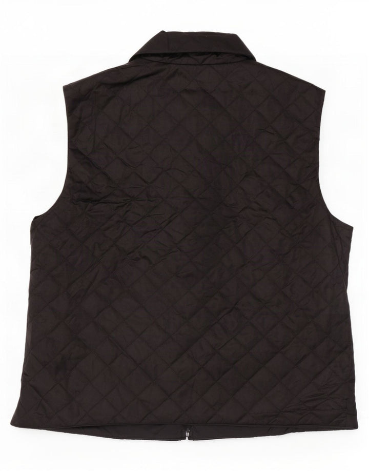 Benetton Chaleco Acolchado Mujer UK 46 Large Poliamida Negro