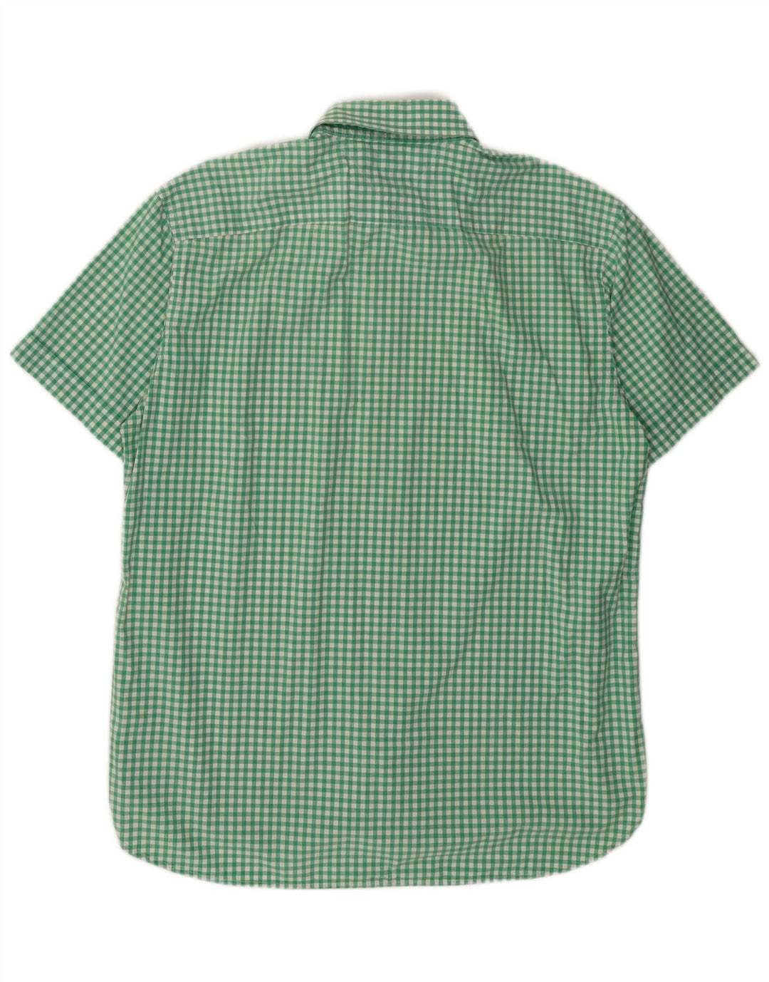 Camisa Tommy Hilfiger Hombre De Manga Corta A Cuadros XL Algodón Vichy Verde