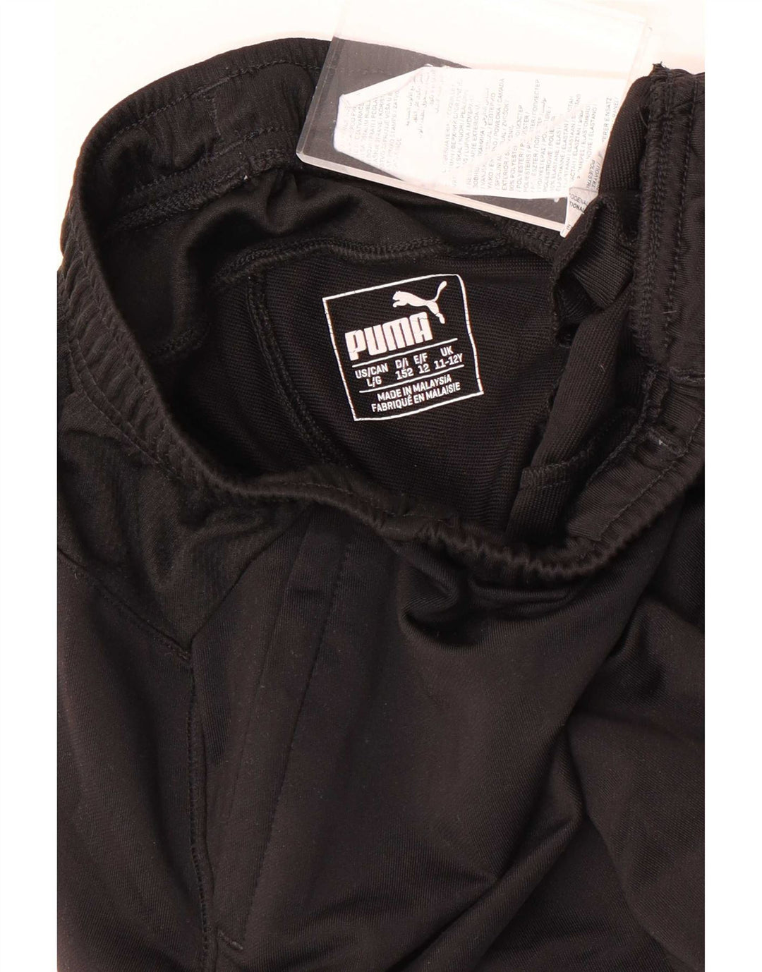 Puma Pantalones de chándal para niño 11-12 años Grande Negro Poliéster