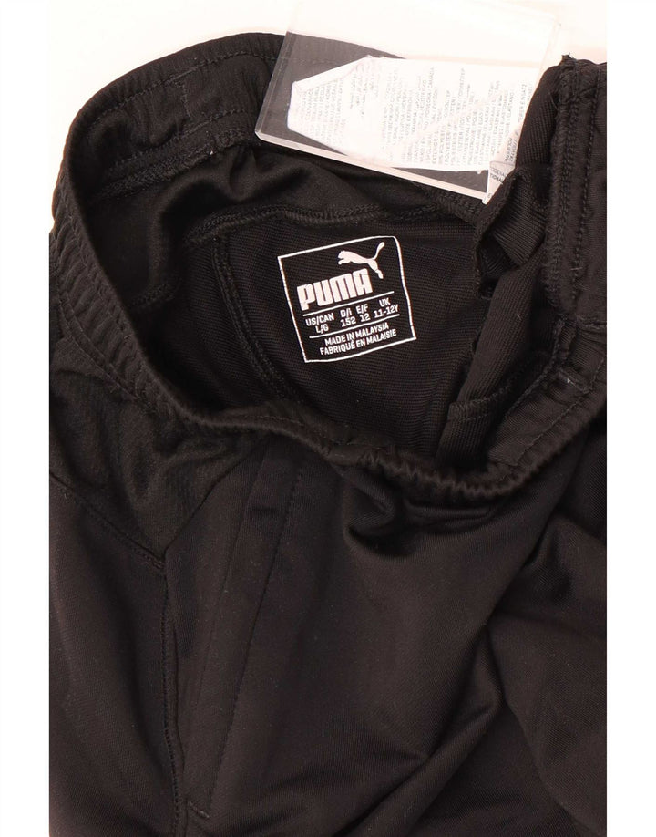 Puma Pantalones de chándal para niño 11-12 años Grande Negro Poliéster