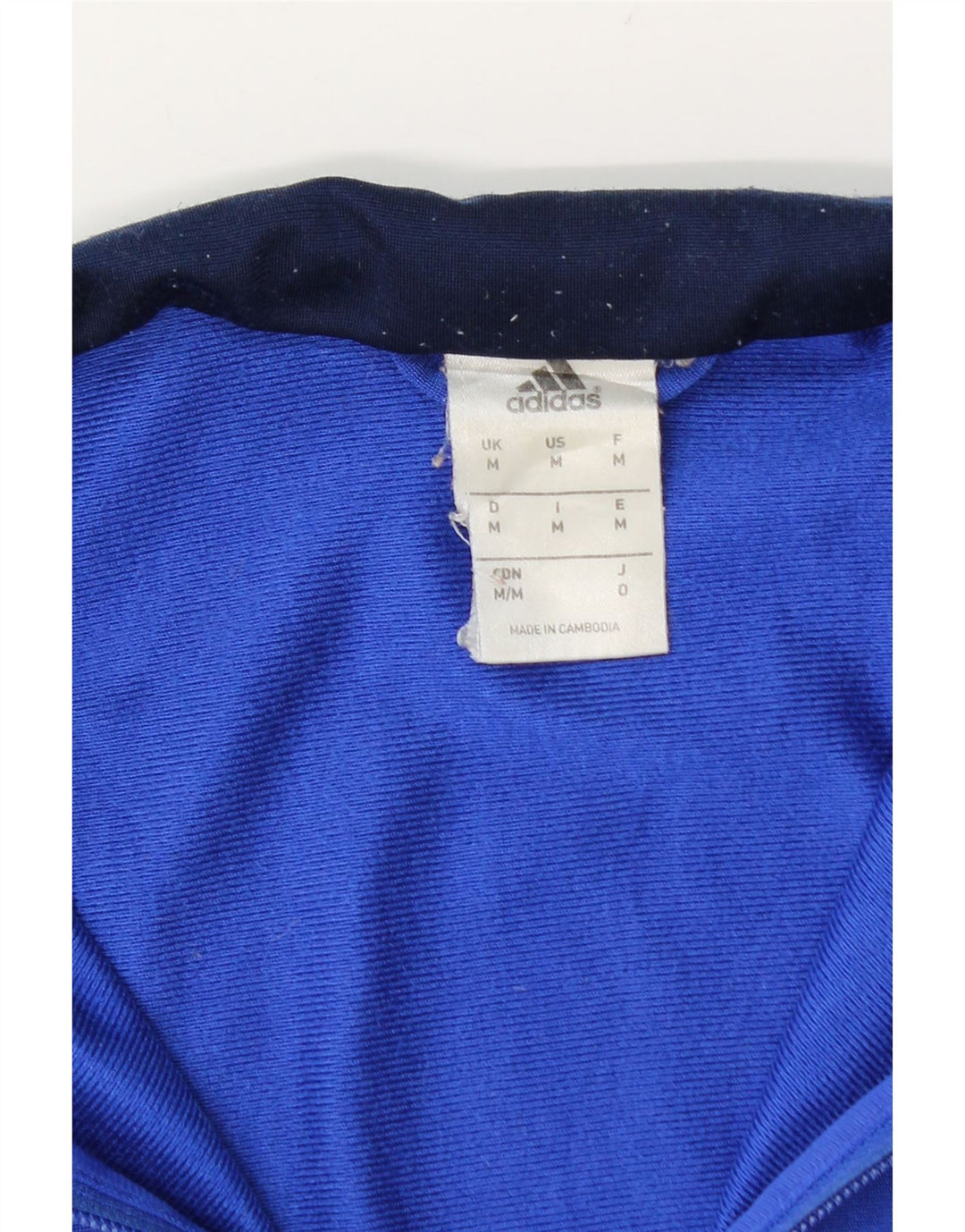 Adidas Hombre Chándal Top Jacket Azul Medio Colorblock Poliéster