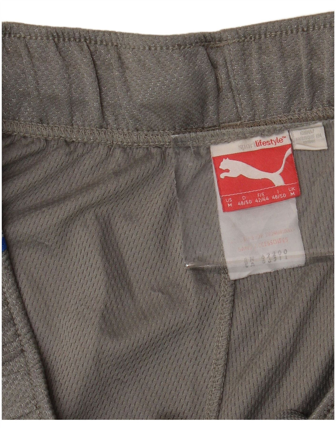 PUMA Pantalones cortos deportivos para hombre Poliéster color block gris medio