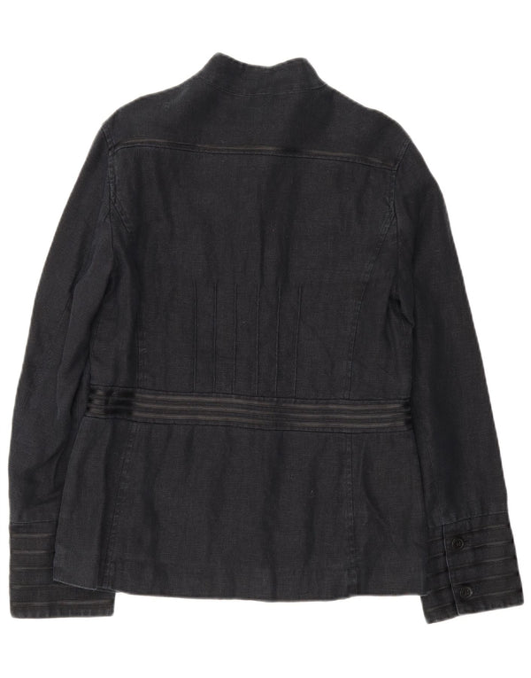 Laura Ashley Chaqueta militar de 6 botones para mujer UK 12 Medium Azul marino