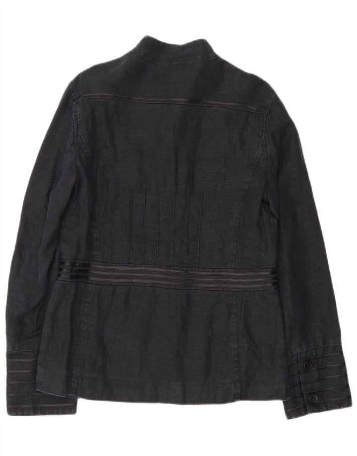 Laura Ashley Chaqueta militar de 6 botones para mujer UK 12 Medium Azul marino