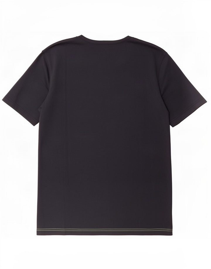 Puma Camiseta para hombre Top Large Negro Colorblock Poliéster