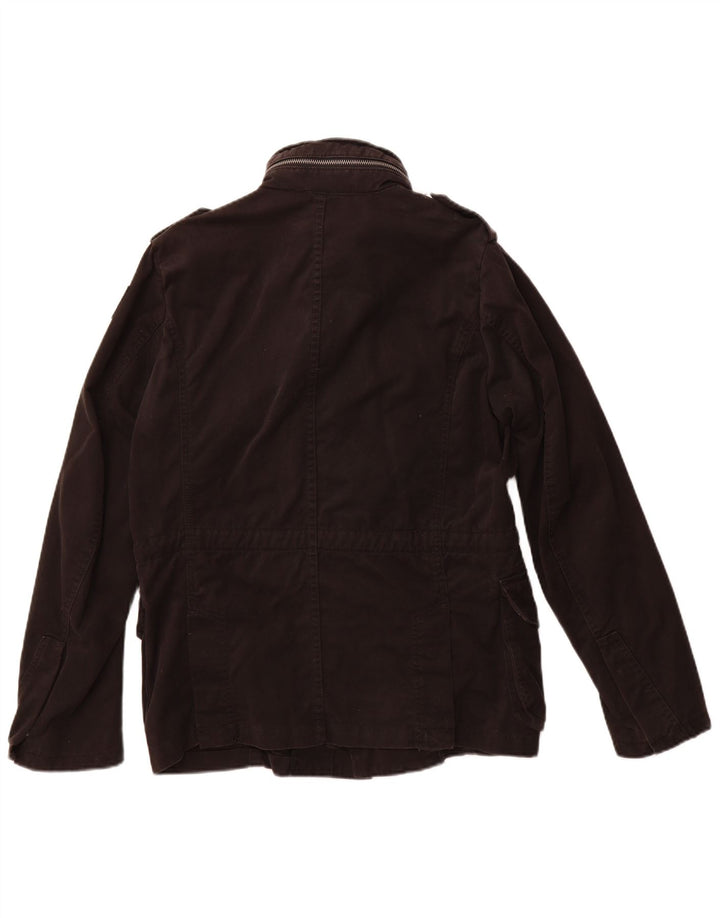 Diesel Chaqueta militar para hombre UK 40 Large Algodón negro