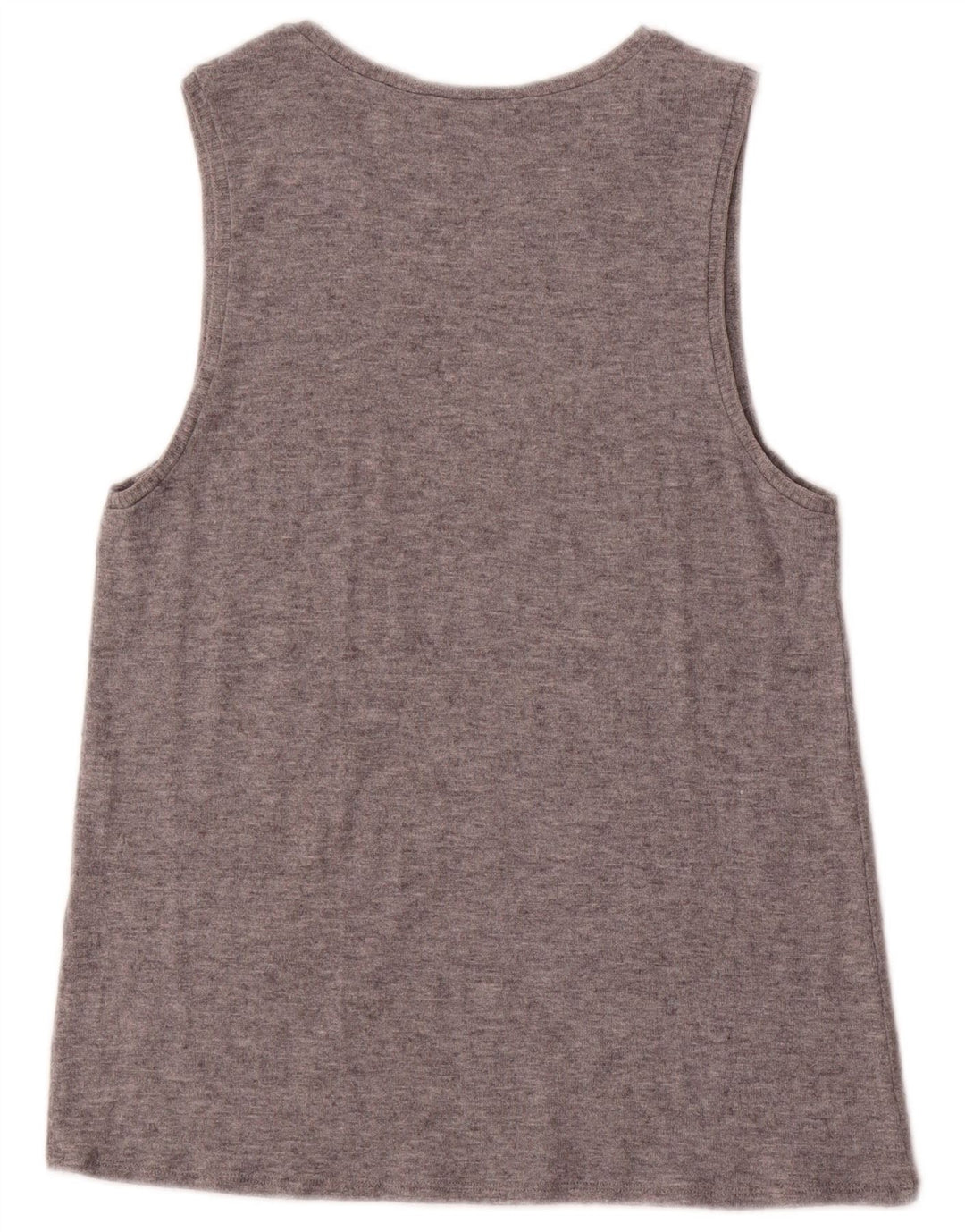 Zara Mujer Chaleco Top UK 12 Medio Gris Moteado