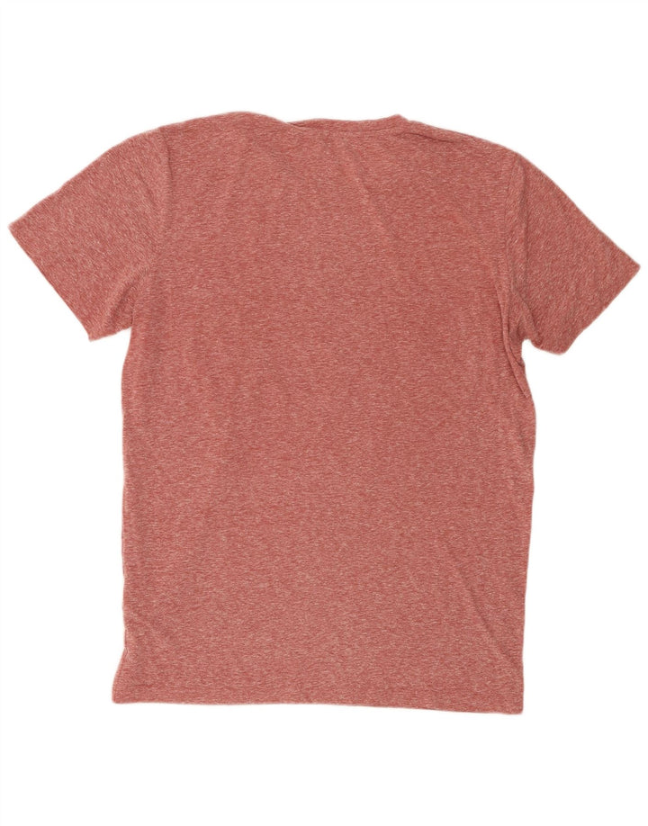 Jack & Jones - Camiseta gráfica para hombre, talla grande, poliéster moteado granate
