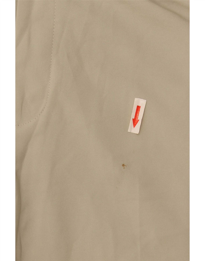 Marks & Spencer Pantalón de traje regular para hombre W34 L33 Poliéster beige