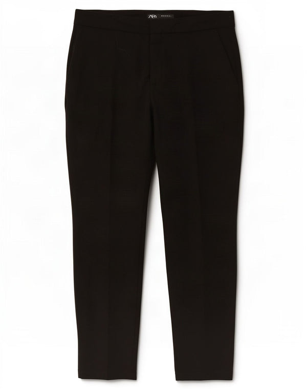 Zara Mujer Pantalones Cortos Slim EU 38 Small W30 L26 Negro
