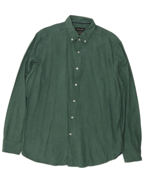 Camisa Massimo Dutti Hombre XL Verde