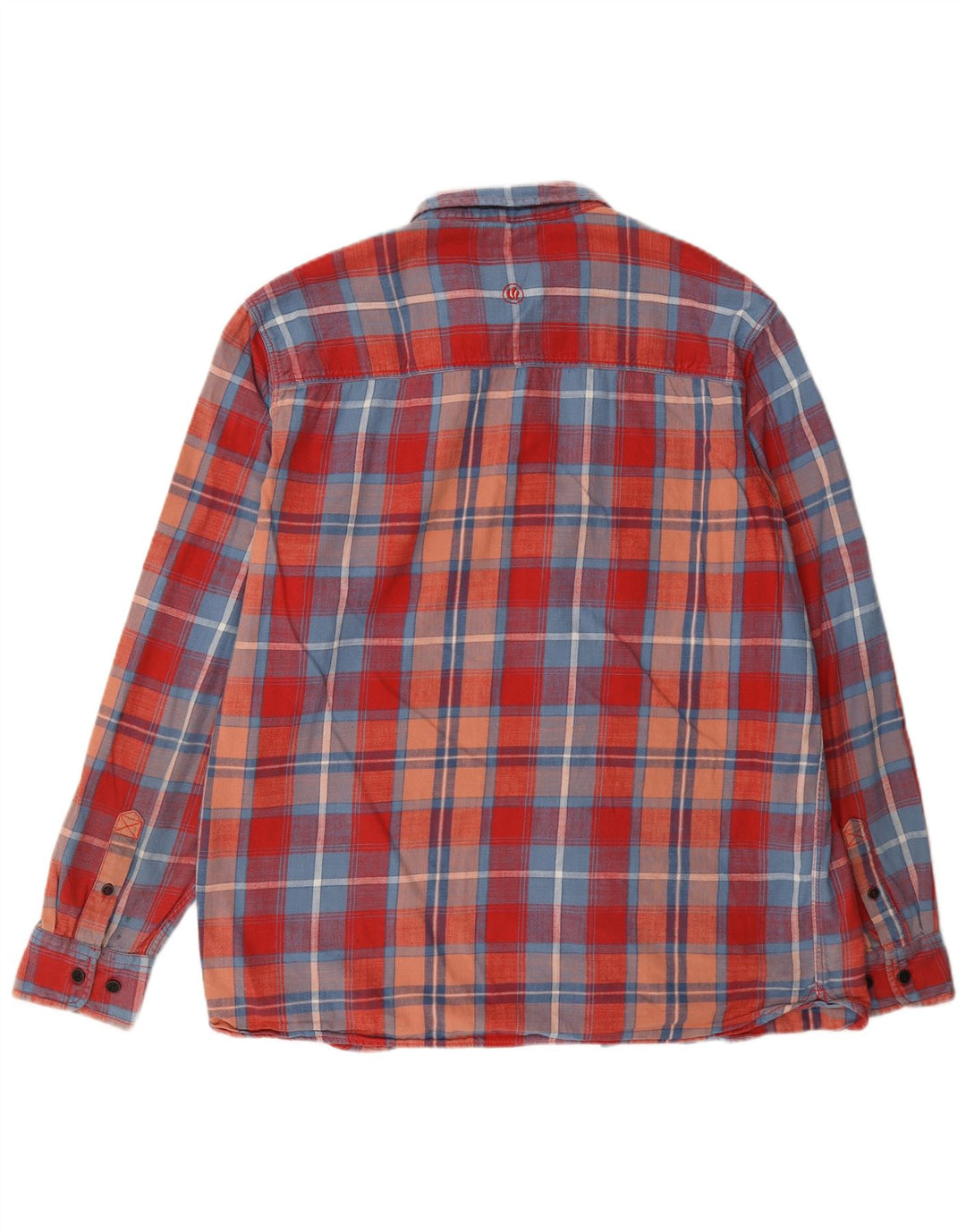 Camisa de franela para hombre Fat Face XL de algodón a cuadros rojos