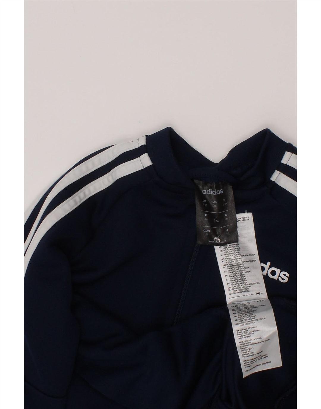 Adidas Chaqueta Chándal Niño 7-8 Años Azul Marino Poliéster
