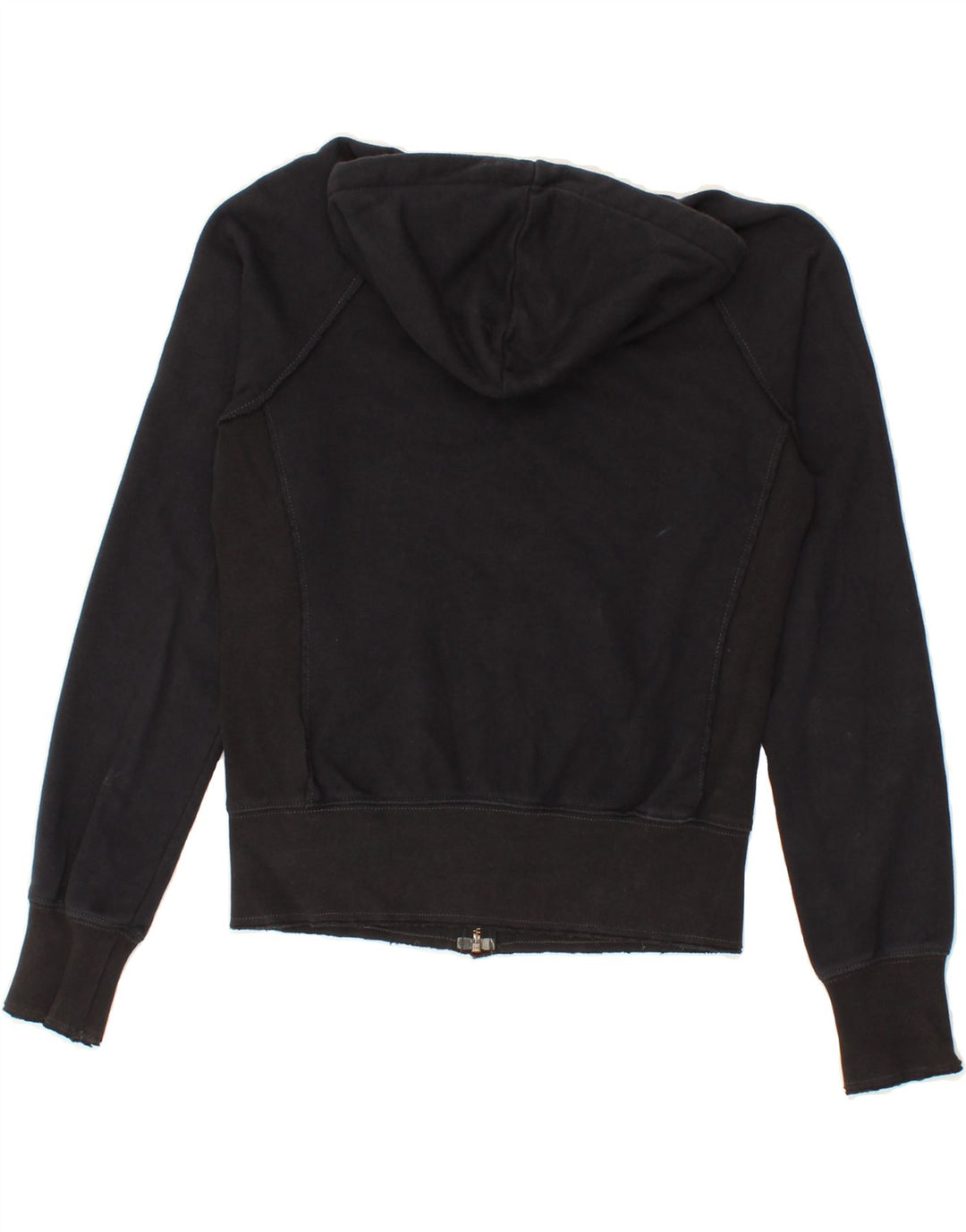NIKE Womens Graphic Zip Hoodie Sweater EU 36 Small Black Vintage Nike and Second-Hand Nike from Messina Hembry 