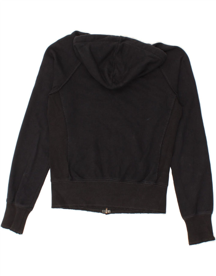 NIKE Womens Graphic Zip Hoodie Sweater EU 36 Small Black Vintage Nike and Second-Hand Nike from Messina Hembry 
