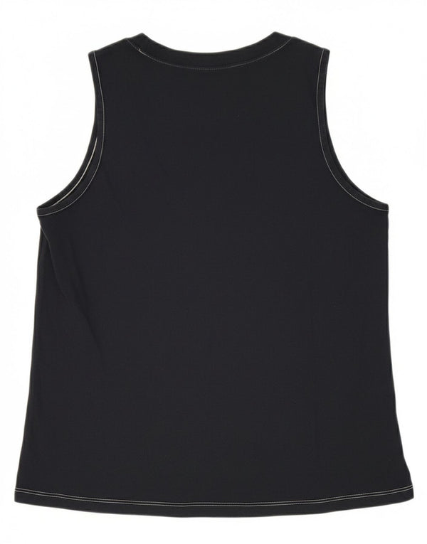 Vans Camiseta sin mangas gráfica para mujer UK 12 Medium Azul marino