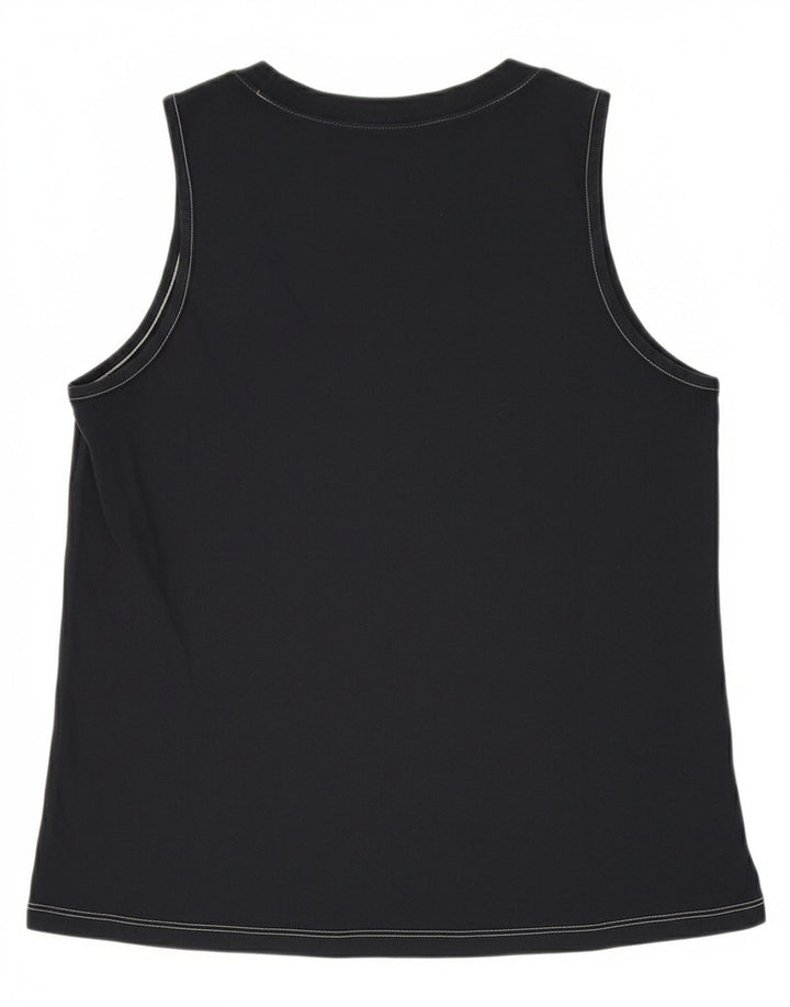 Vans Camiseta sin mangas gráfica para mujer UK 12 Medium Azul marino