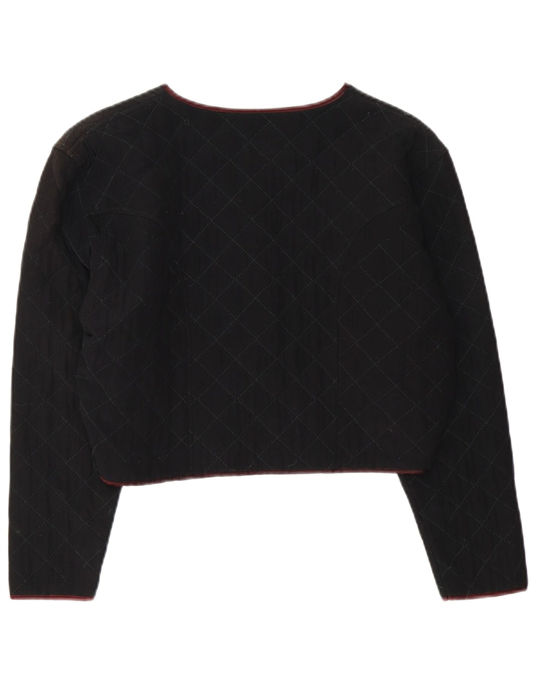 Pinko Chaqueta Bolero Acolchada para Mujer UK 44 Medium Viscosa Negra