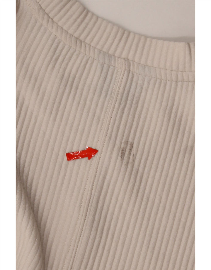 Dkny Sudadera para mujer Jumper UK 14 Medio Off White Poliéster
