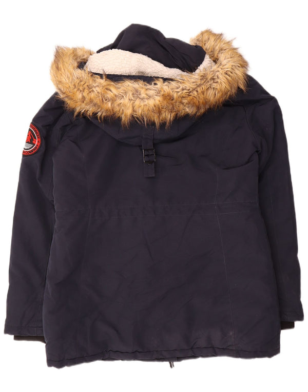 Superdry Chaqueta De Esquí Acolchada Para Mujer UK 40 Medium Azul Marino Nylon