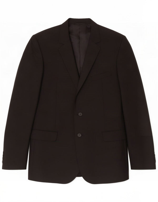 Aquascutum Chaqueta tipo blazer de 2 botones para hombre UK 42 XL Lana negra