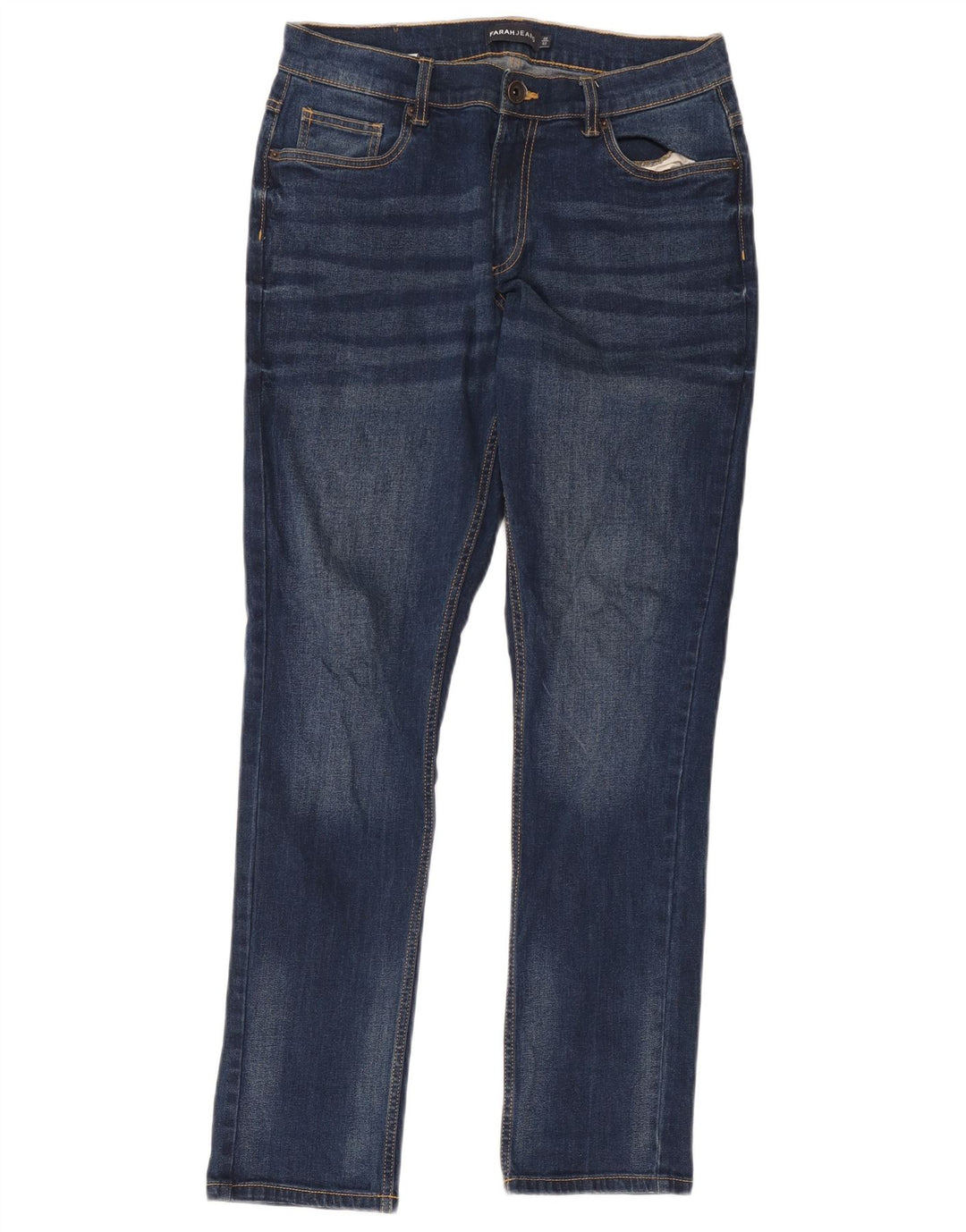 Farah Jeans Rectos Para Hombre W30 L32 Algodón Azul Marino