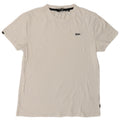 SUPERDRY Hombre Camiseta Top Medium Blanco Algodón