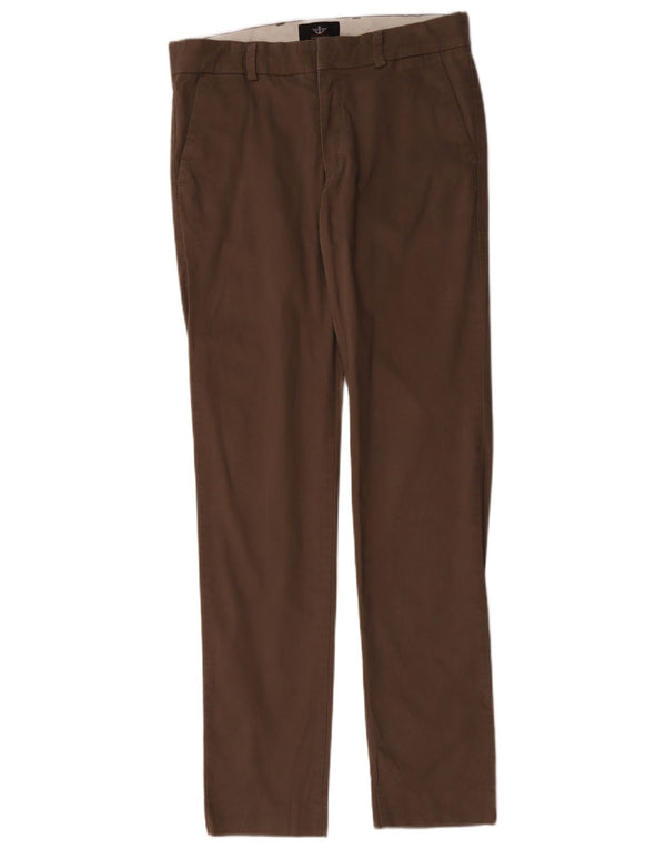 Dockers Pantalón Chino Extra Sim Fit para Hombre W30 L34 Algodón Marrón