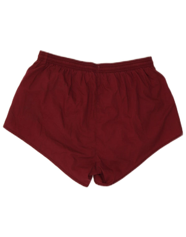 Adidas Pantalones cortos deportivos para mujer UK 44 Poliéster burdeos medio