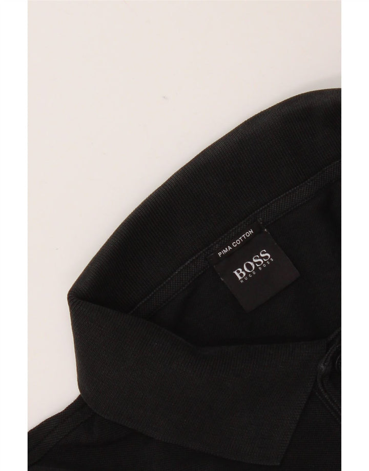 Polo Hugo Boss Hombre Grande Algodón Negro