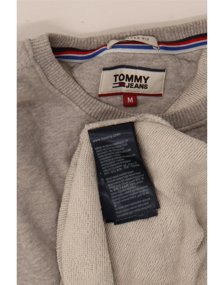Tommy Hilfiger Sudadera Relaxed Fit para Hombre Jersey De Algodón Gris Medio