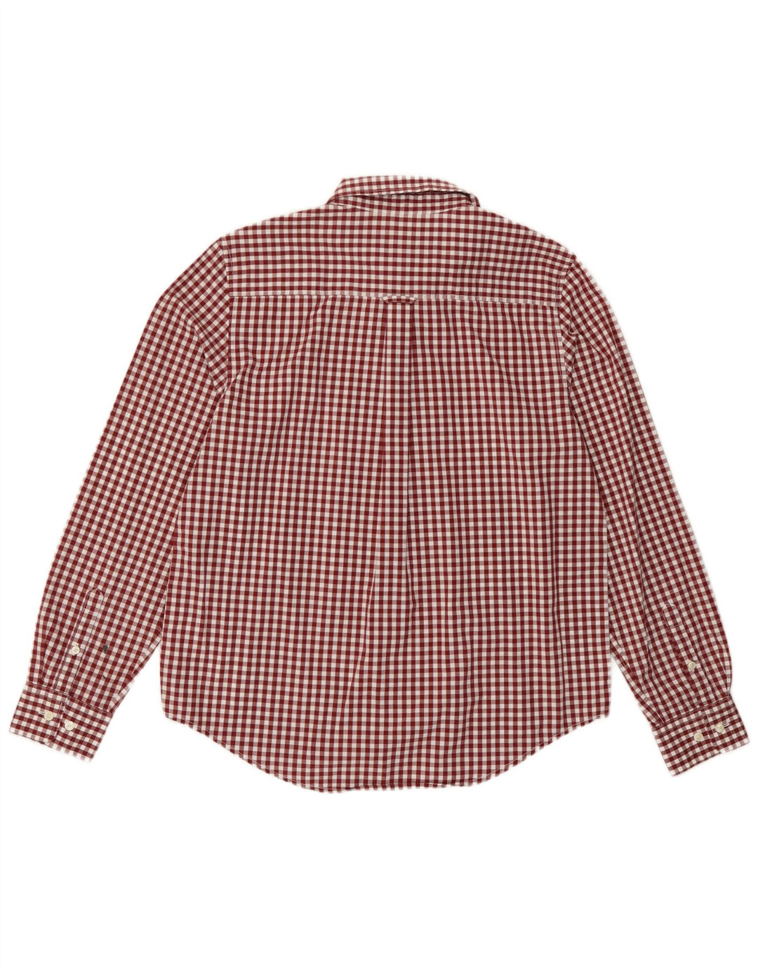 Camisa Gant para mujer Reino Unido 10 Small Borgoña Gingham Algodón