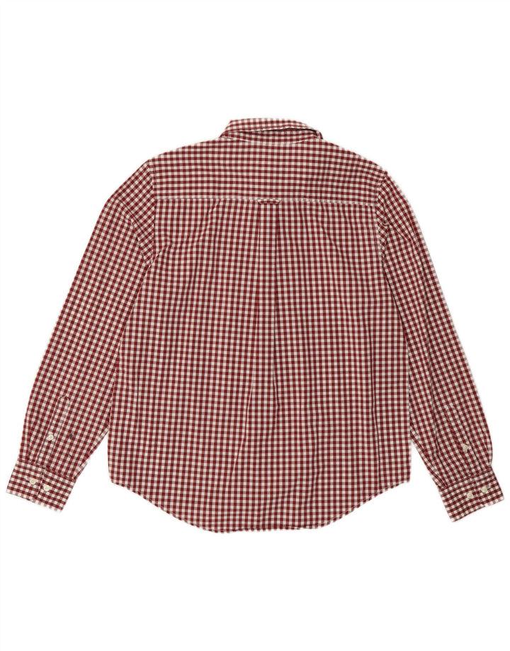 Camisa Gant para mujer Reino Unido 10 Small Borgoña Gingham Algodón