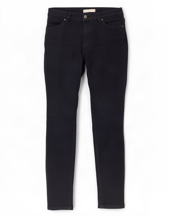 Zara Pantalones casuales ajustados para mujer EU 38 Small W28 L30 Azul marino