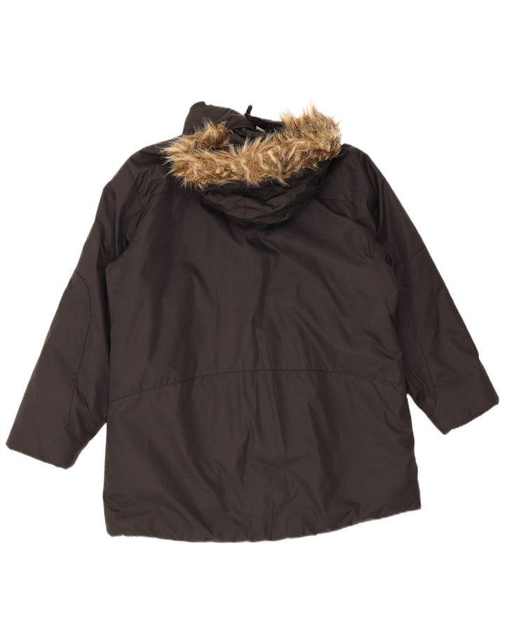 Helly Hansen Parka con capucha para mujer UK 40 XL Poliamida negra