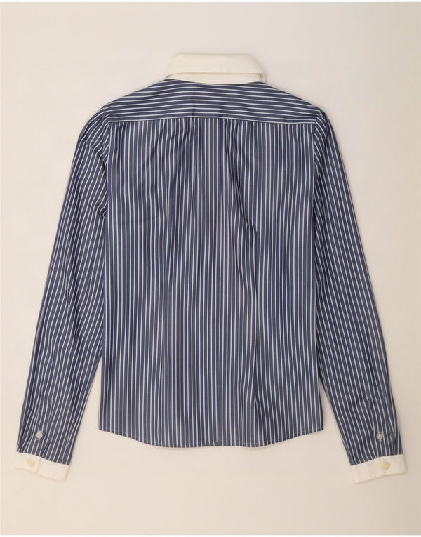 Dolce & Gabbana Blusa Camisera Mujer IT 42 Raya Azul Medio
