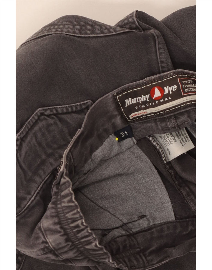 Murphy & Nye Pantalones cargo para hombre W31 L33 Algodón gris