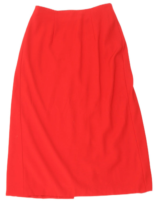 Falda Cruzada Mujer Lola Zanini W29 Lana Virgen Roja Mediana