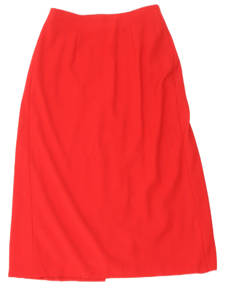 Falda Cruzada Mujer Lola Zanini W29 Lana Virgen Roja Mediana