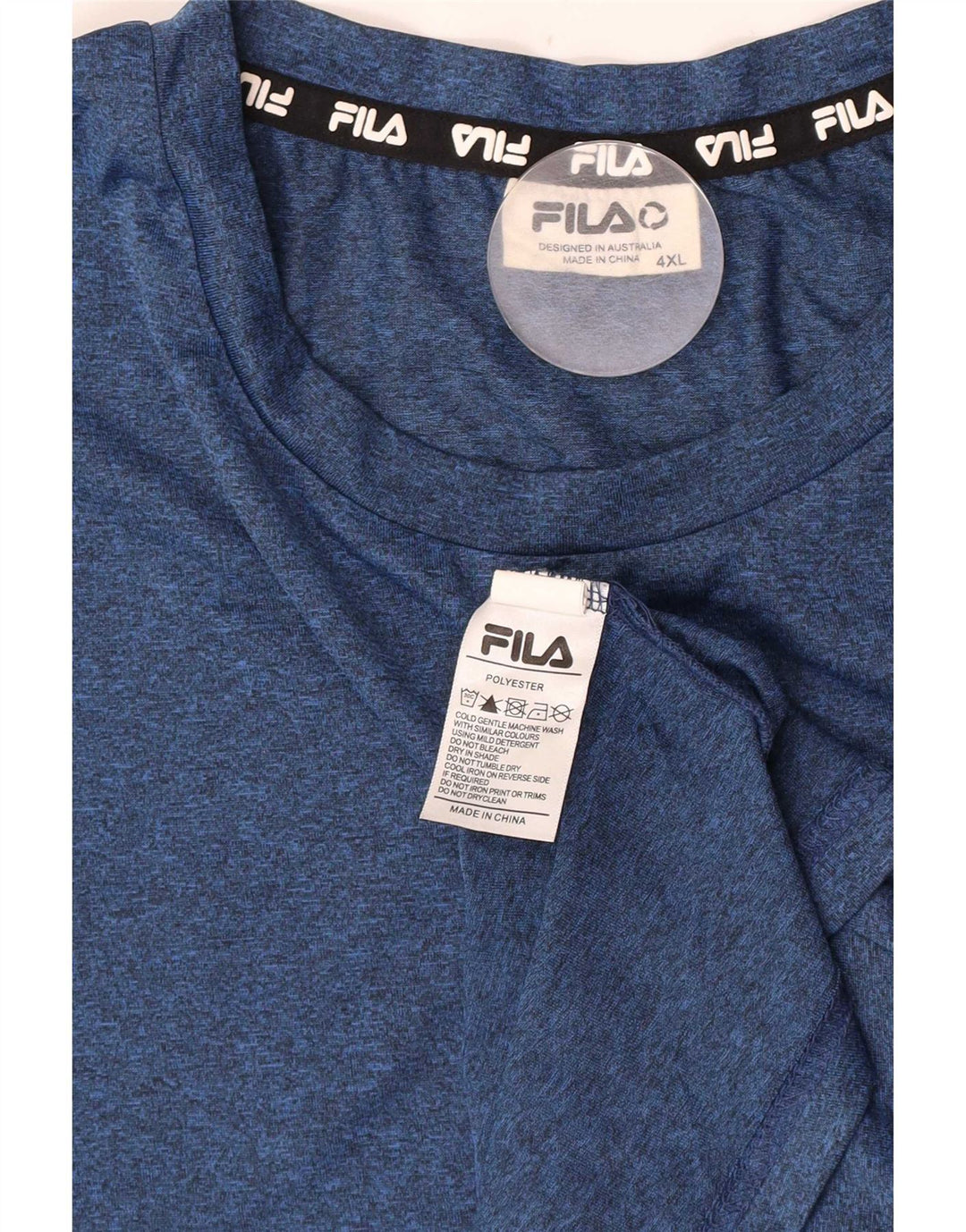 Fila Camiseta Hombre Top 4XL Azul Marino Poliéster