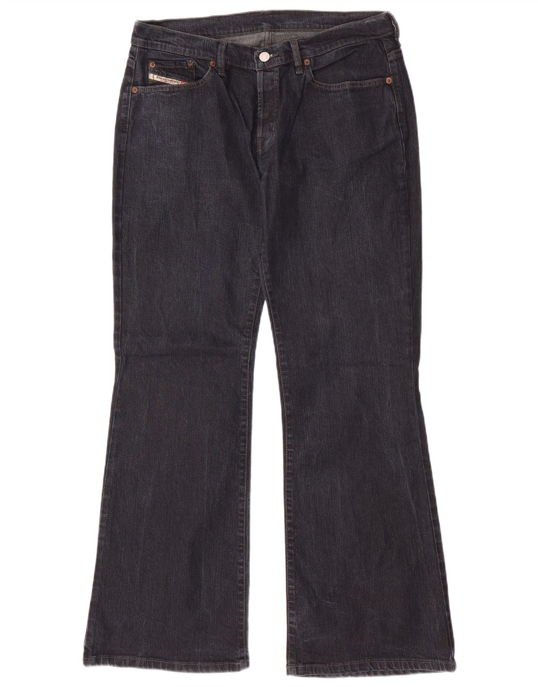 Vaqueros Acampanados Diesel Mujer W34 L32 Algodón Azul Marino