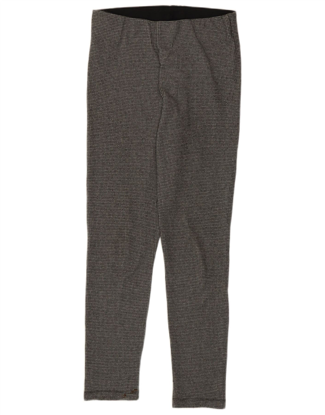 Zara Mujer Leggings Slim Fit UK 44 Grande Gris Pata De Gallo