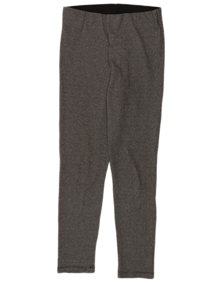 Zara Mujer Leggings Slim Fit UK 44 Grande Gris Pata De Gallo