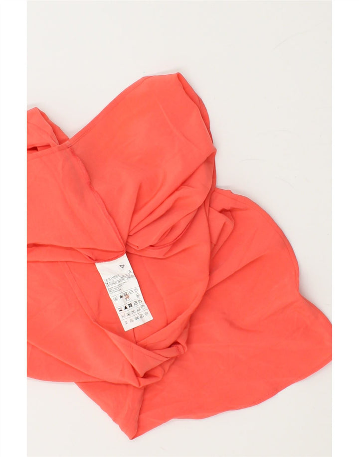 BENETTON Womens Oversized Batwing Blouse Top UK 10 Small Orange Polyester Vintage Benetton and Second-Hand Benetton from Messina Hembry 