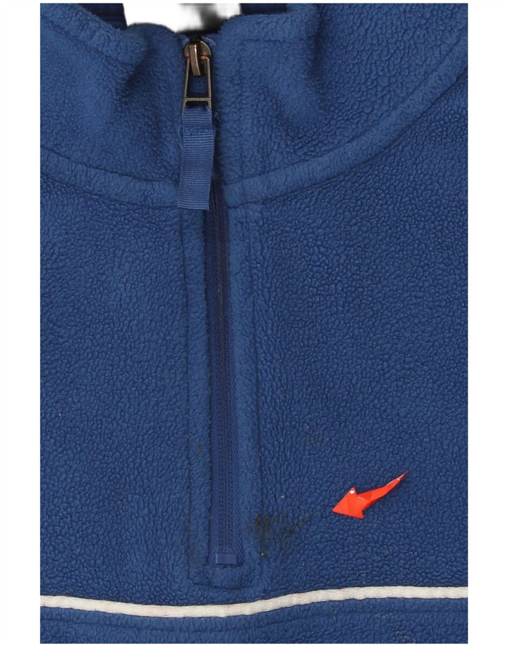 Umbro Jersey de forro polar con cuello y cremallera gráfico para hombre Poliéster azul grande