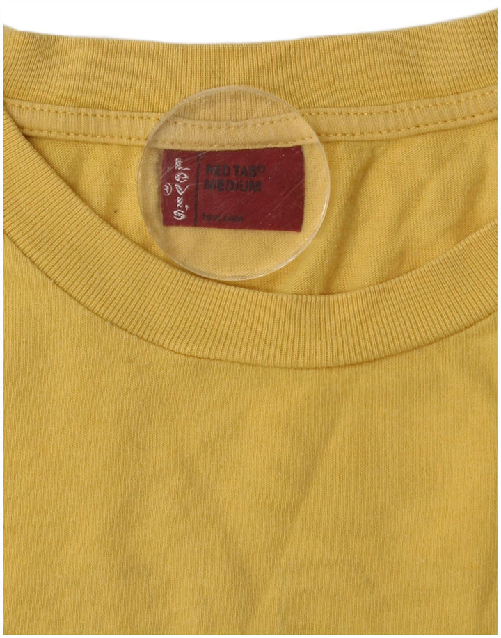 Levi's Hombre Camiseta Gráfica Top Medio Amarillo