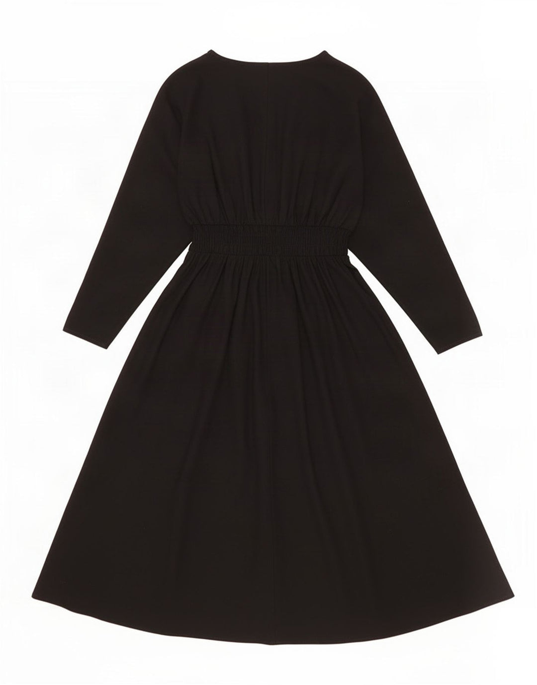 Zara Vestido largo de manga 3/4 para mujer UK 44 Mediano Poliéster negro