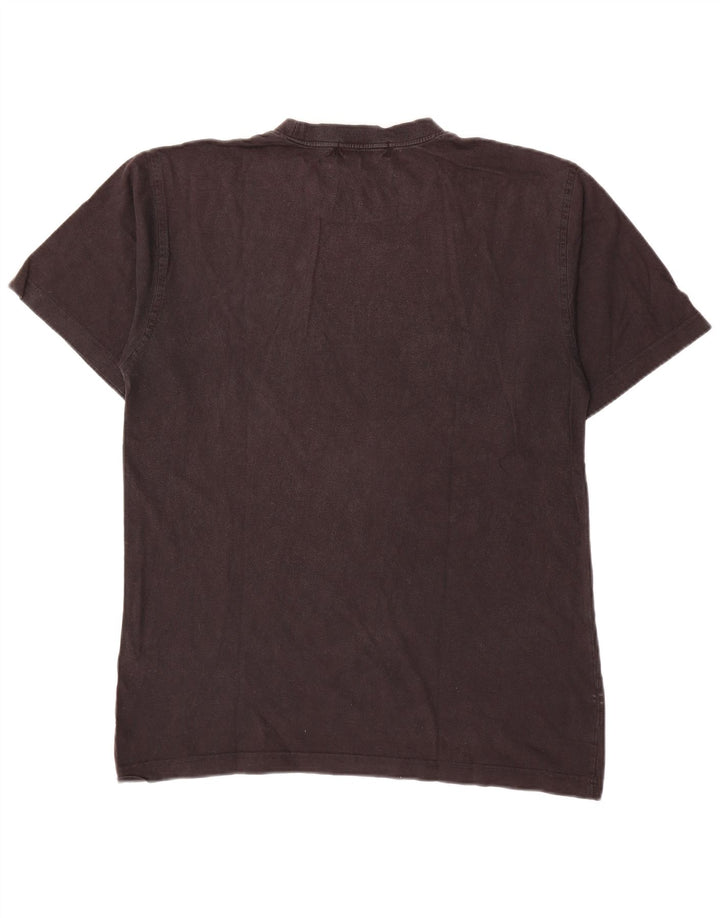 Fila - Camiseta gráfica para hombre, talla pequeña, algodón negro